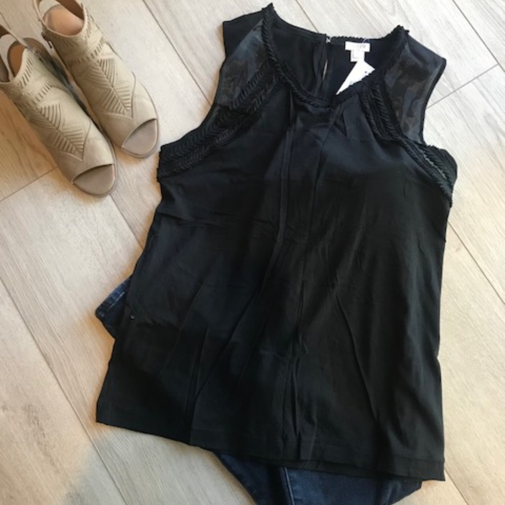 J. Crew Embellished-neck Tank Top